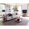Alaterre Furniture Ryegate Natural Live Edge Solid Wood with Metal Square Coffee Table, Natural AWCC1320 - alternate 2